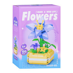 Конструктор "Цветок" (100 дет.) в коробке
