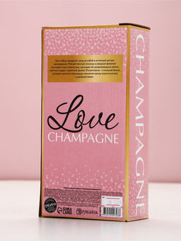 Подарочный набор LOVE, гель для душа и бокал для шампанского, Чистое Счастье