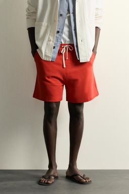 BERMUDA JOGGER RELAXED FIT / Rojo - Zara фото 2