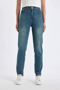 Длинные джинсовые брюки Comfort Mom с высокой талией