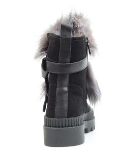 04-M20-5046 Ботинки зимние женские (натуральная замша, натуральный мех) - Фабричный китай фото 12