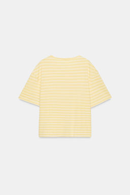 CAMISETA MANGA CORTA RAYAS / Amarillo - Zara фото 6