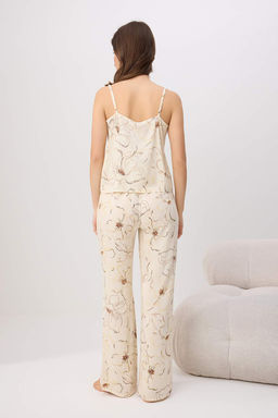 Cok Renkli Cicekli Shally Dokuma Pijama Tak?m? THMSS26PT00107 - Trendyolmilla фото 4