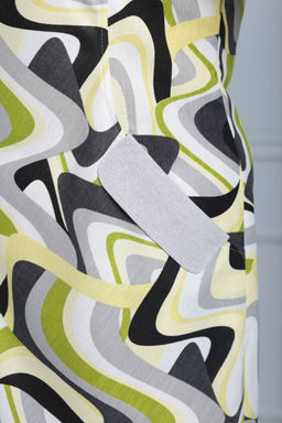 Платье ANELLI 205 зелень+зигзаг