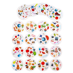 Настольная игра для детей на внимание «Дуббль. Играют все», 55 пластиковых карточек, 2-4 игрока, 5+