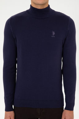 Erkek Slim Fit YarДm BalДkГД Yaka MГrdГm Basic Kazak - U.s. polo assn фото 6
