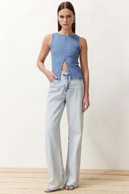 Trendyolmilla Siyah Orme Bluz TWOSS24BZ00306  фото 8