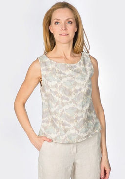 умягченный лен 100% блузка