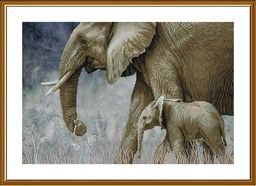 Набор для вышивания Нова Слобода СР 3267 Рядом с мамой 43 х 29 см