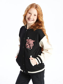 Bask?l? K?z ?ocuk Kal?n Kolej Ceket