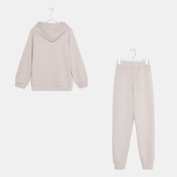 Костюм женский (толстовка, брюки) MIST, размер 48-50, бежевый