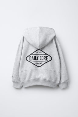 EMBROIDERED SLOGAN HOODIE - Zara фото 2