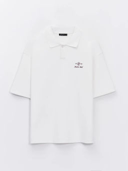 Футболка поло с вышивкой на груди ZR2605043410-1 / Zarina