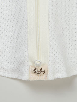 Пеленка-кокон Молоко из ажурного хлопка 0+ - Bungly фото 4