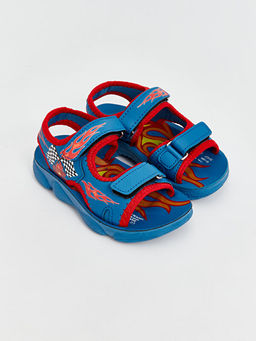 Bask?l? Erkek ?ocuk Sandalet