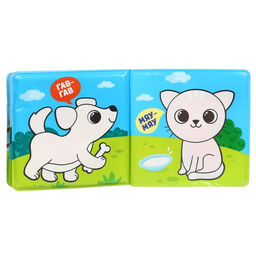 Книжка - игрушка для ванны Крошка Я «Кто как говорит», водная раскраска, от 4 мес.