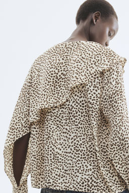 Blusa con capa decorativa - H&m фото 4