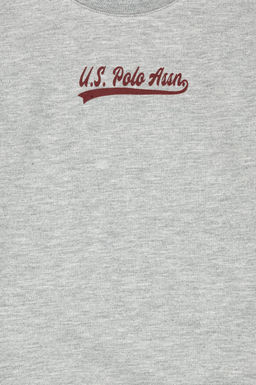 U. S. Polo Assn Серый меланжевый свитшот с круглым вырезом для мальчиков - U.s. polo assn фото 6
