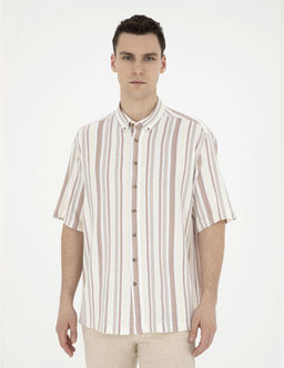 Kahverengi Oversize K_sa Kollu G_mlek - Pierre cardin фото 3