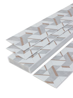 Цена за 12 шт. Стеновая панель ПВХ «Антарктида», 2600×250 мм, цвет серый