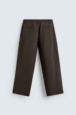 PANTAL?N FLUIDO PLIEGUES / Marr?n - Zara фото 7