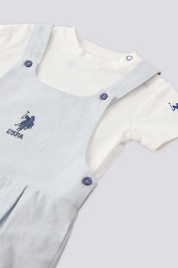 Синий комбинезон для мальчика, комплект из 2 шт. Неожиданная скидка в корзине - U.s. polo assn фото 5