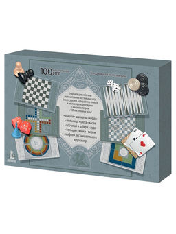 Набор игр «100 настольных игр», 2-6 игроков, 6+