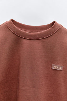 HEAVY JERSEY LABEL T-SHIRT - Zara фото 25