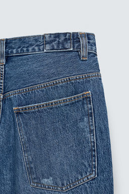 BERMUDA DENIM BAGGY FIT / Azul medio - Zara фото 10