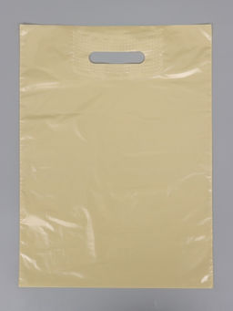 Цена за 50 шт. Пакет полиэтиленовый с вырубной ручкой, кофе с молоком 30×40 см, 30 мкм