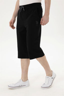 Мужские черные трикотажные шорты - U.s. polo assn фото 2