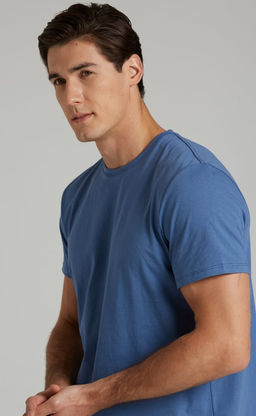 Футболка F911-6000b jeans blue - Fine joyce фото 4