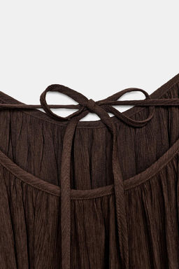 VOLUMINOUS TEXTURED MINI DRESS - Zara фото 18