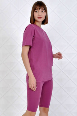 Арт. 2715 Костюм с велосипедками 42-50 (5 шт) Цвет:верх-фуксия, низ-фуксия - Калинка фото 19