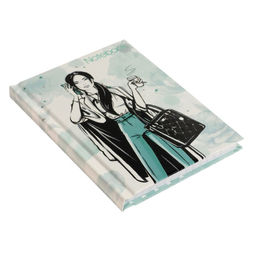 Блокнот А7, 64 листа в клетку Модница, твёрдая обложка, блок офсет - Calligrata фото 2