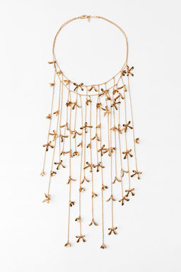 CASCADING FLORAL NECKLACE - Zara фото 4