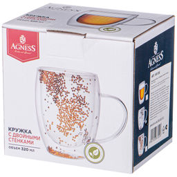 КРУЖКА С ДВОЙНЫМИ СТЕНКАМИ DOUBLE-WALL 320 МЛ - Lefard фото 2