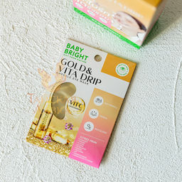 Патчи Гидрогелевые Ампульные Золото и Витаминный Коктейль BABY BRIGHT 2.5 гр  фото 13