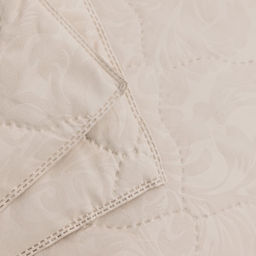 Покрывало 215х240см, слоновая кость, синтепон 100г/м, микрофибра 80г/м, 100% полиэстер - Vesta фото 2
