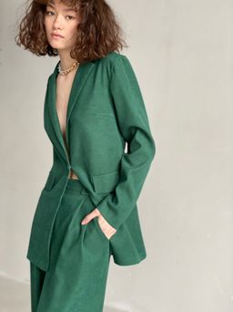 9318 Костюм брючный изумрудный - Martichelli фото 5