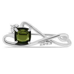 Брошь, оливковая шпинель, Коктейль