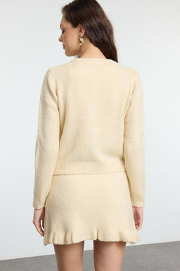 Siyah Buklet Kemerli Etekli Triko Alt-Ust Tak?m TWOAW25AU00019 - Trendyolmilla фото 10