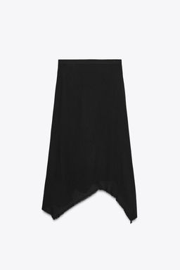 ZW COLLECTION ASYMMETRIC MIDI SKIRT - Zara фото 7