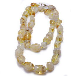 Бусы из камня Цитрин энергетика солнца, привлекает богатство