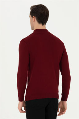 Мужской бордово-красный свитер - U.s. polo assn фото 12