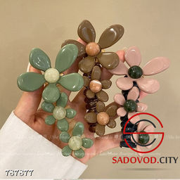 Резинки для волос с цветами 1 шт