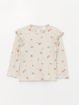 Bisiklet Yaka Uzun Kollu K?z Bebek Ti??rt ve Tayt 2li Tak?m - Waikiki фото 2