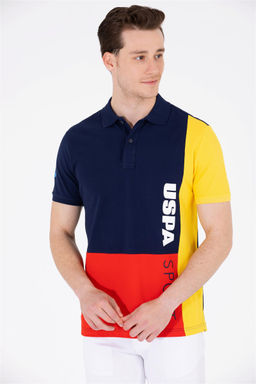 Мужская темно-синяя футболка с воротником-поло Неожиданная скидка в корзине - U.s. polo assn фото 2