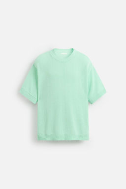 TEXTURED KNIT T-SHIRT - Zara фото 7