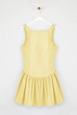 Mavi Belden Ac?lan Dokuma K?sa/Mini Elbise TWOSS25EL00865 - Trendyolmilla фото 21